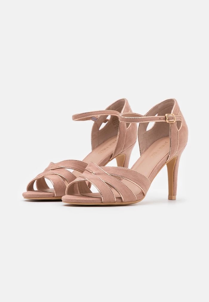 Sandale ANNA FIELD Anna Field High Heeled Sandals Rose Doré Femme | JMM-2702370